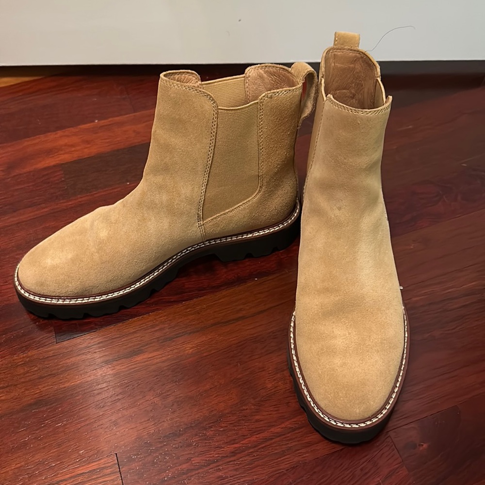 Not for sale: Madewell Leather and Suede Light Tan Boot